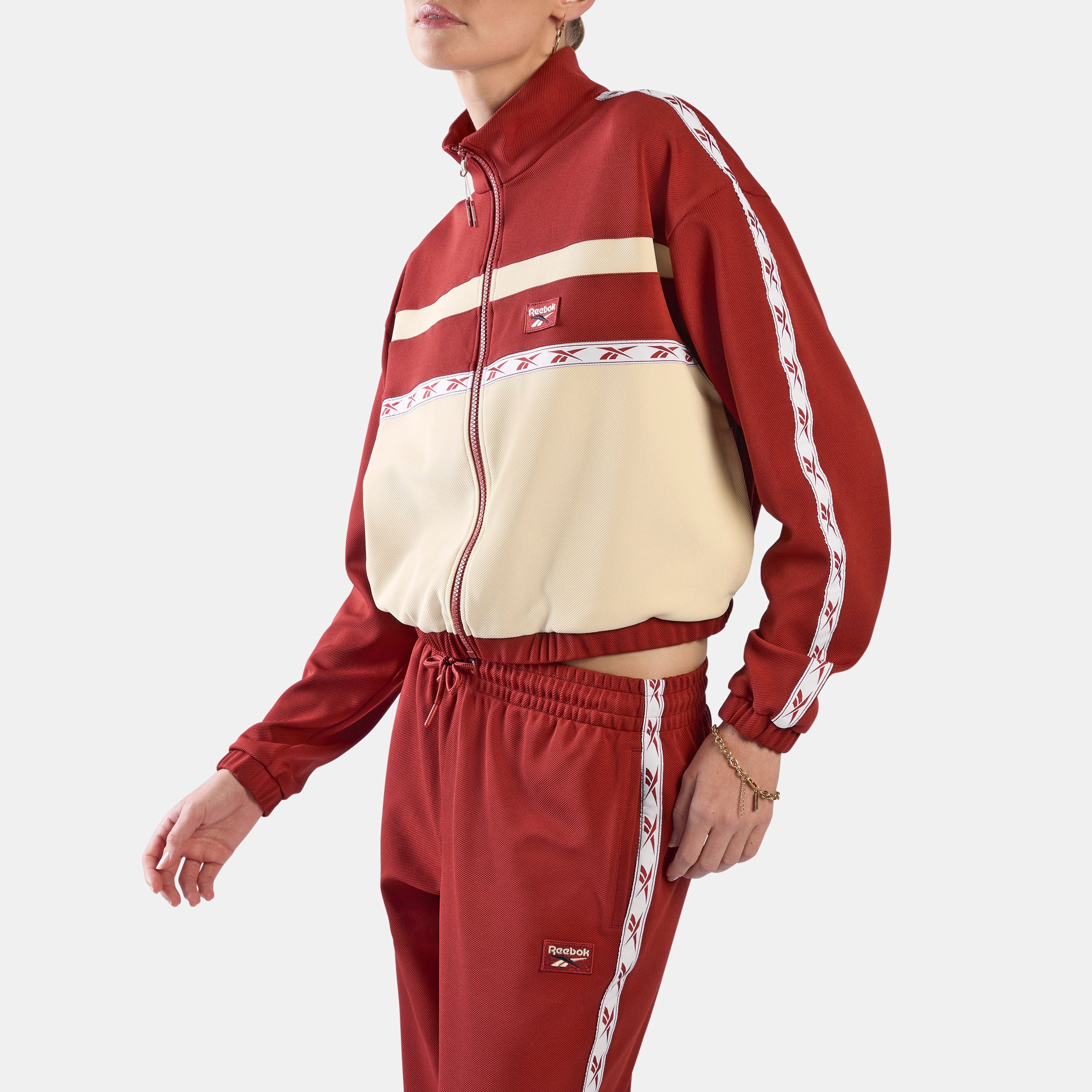 Reebok Women's Heritage Taped Track Top  In Heritage REG