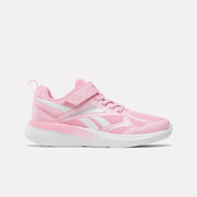 Reebok Girl's' Rush Runner 6.0 Elastic Lace Top Strap Child  In Expressive M