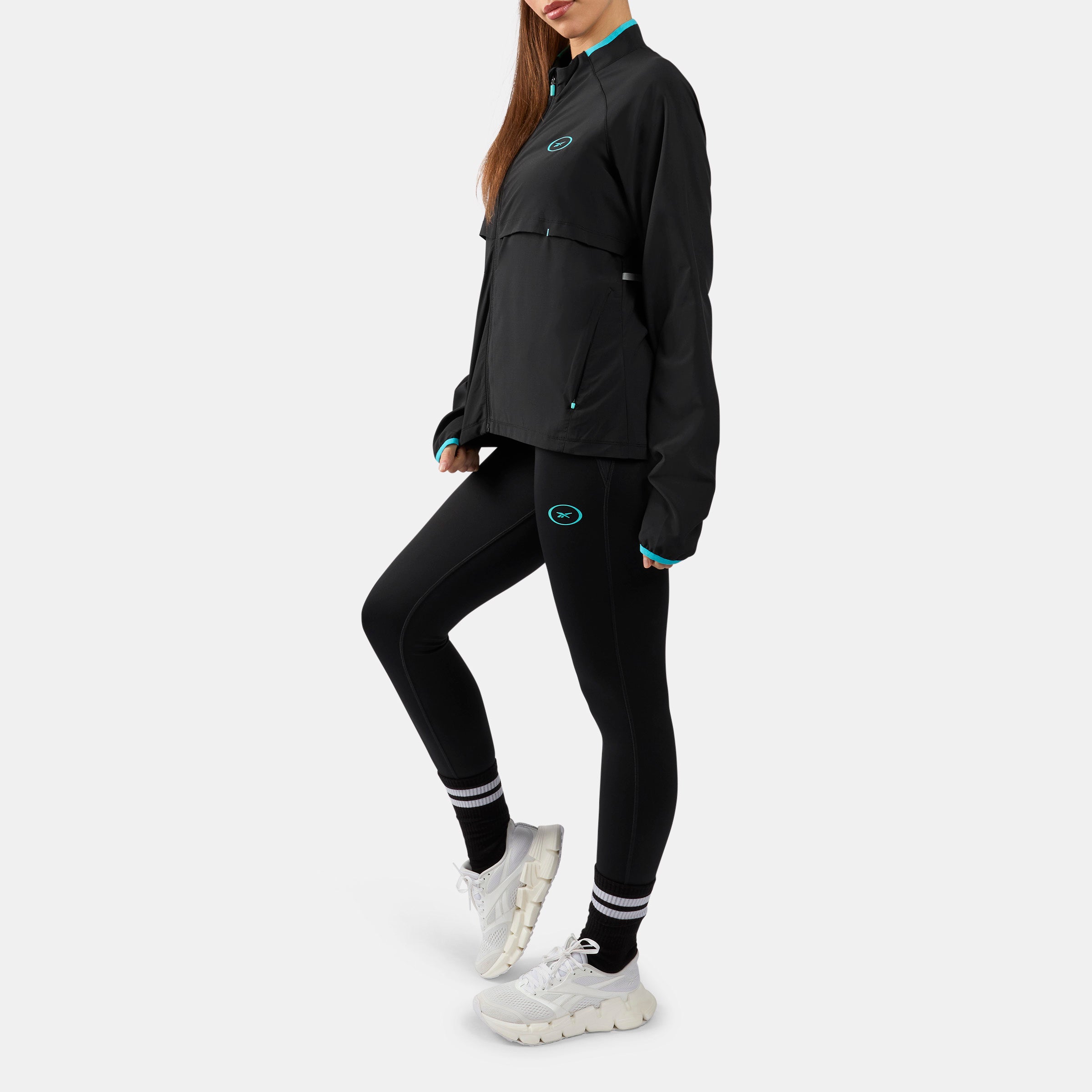 Reebok Women's Ath Speed Lightweight Windbreaker  In Black REG