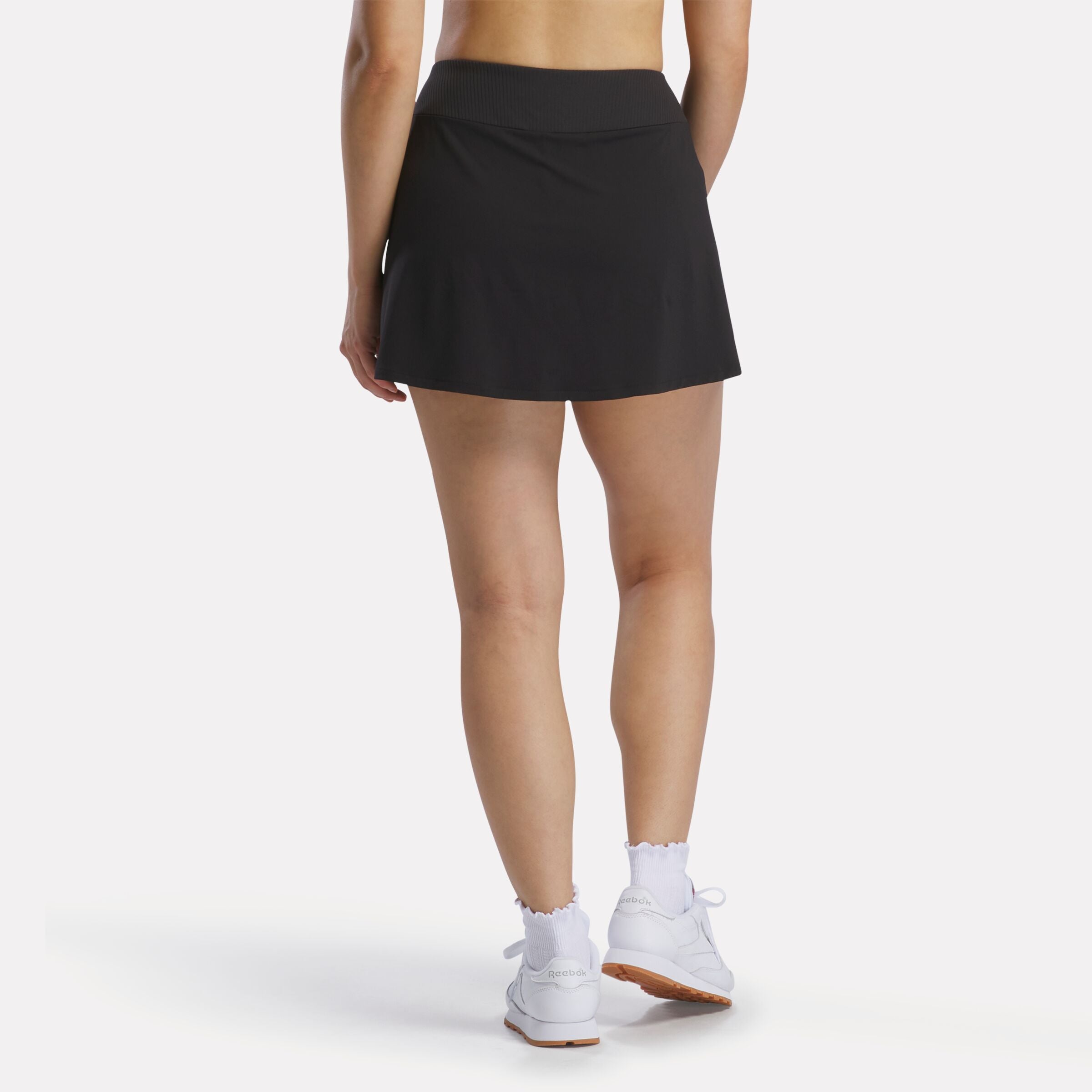 Reebok Women's Ath Speed Rib Waistband 3In Skort  In Black REG