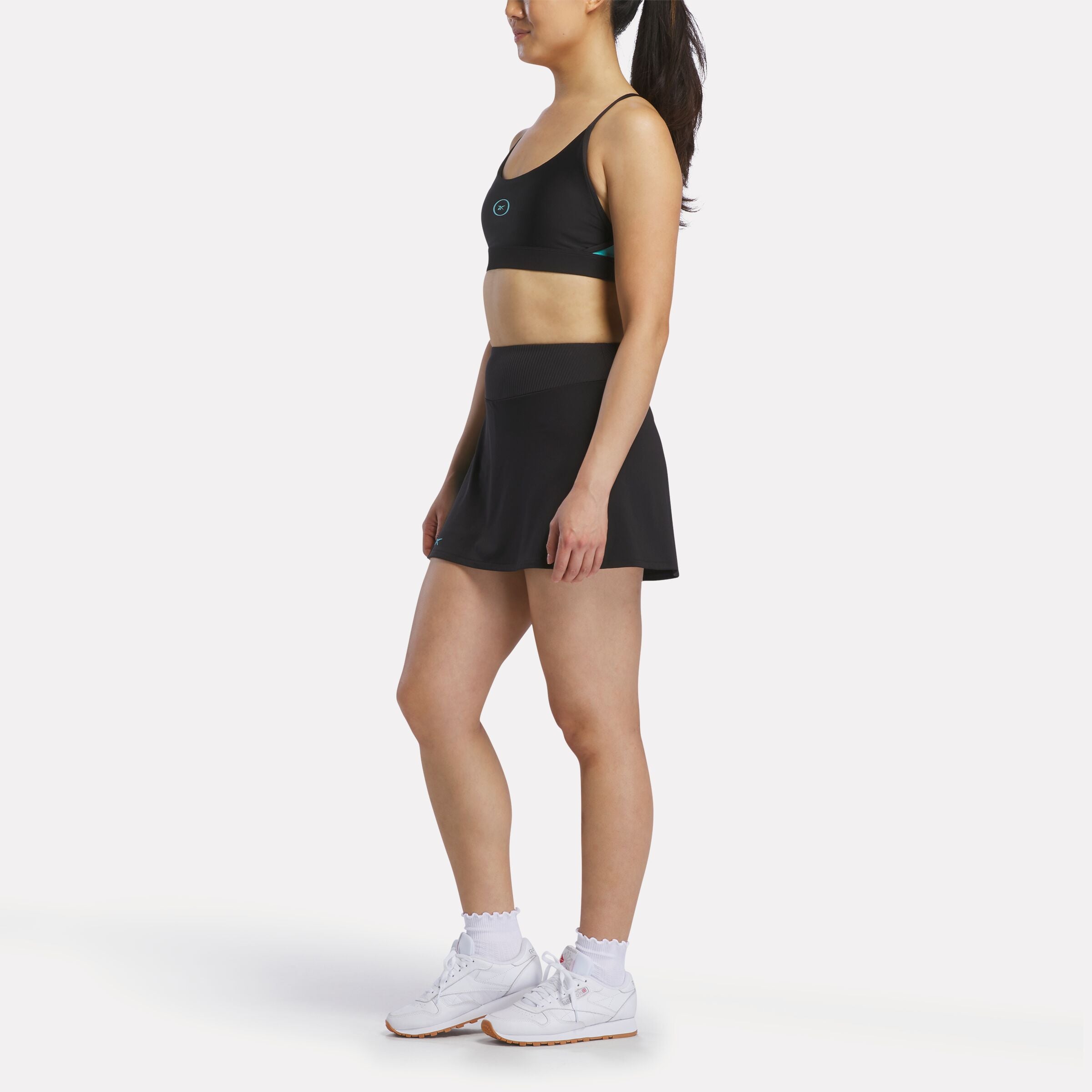 Reebok Women's Ath Speed Rib Waistband 3In Skort  In Black REG