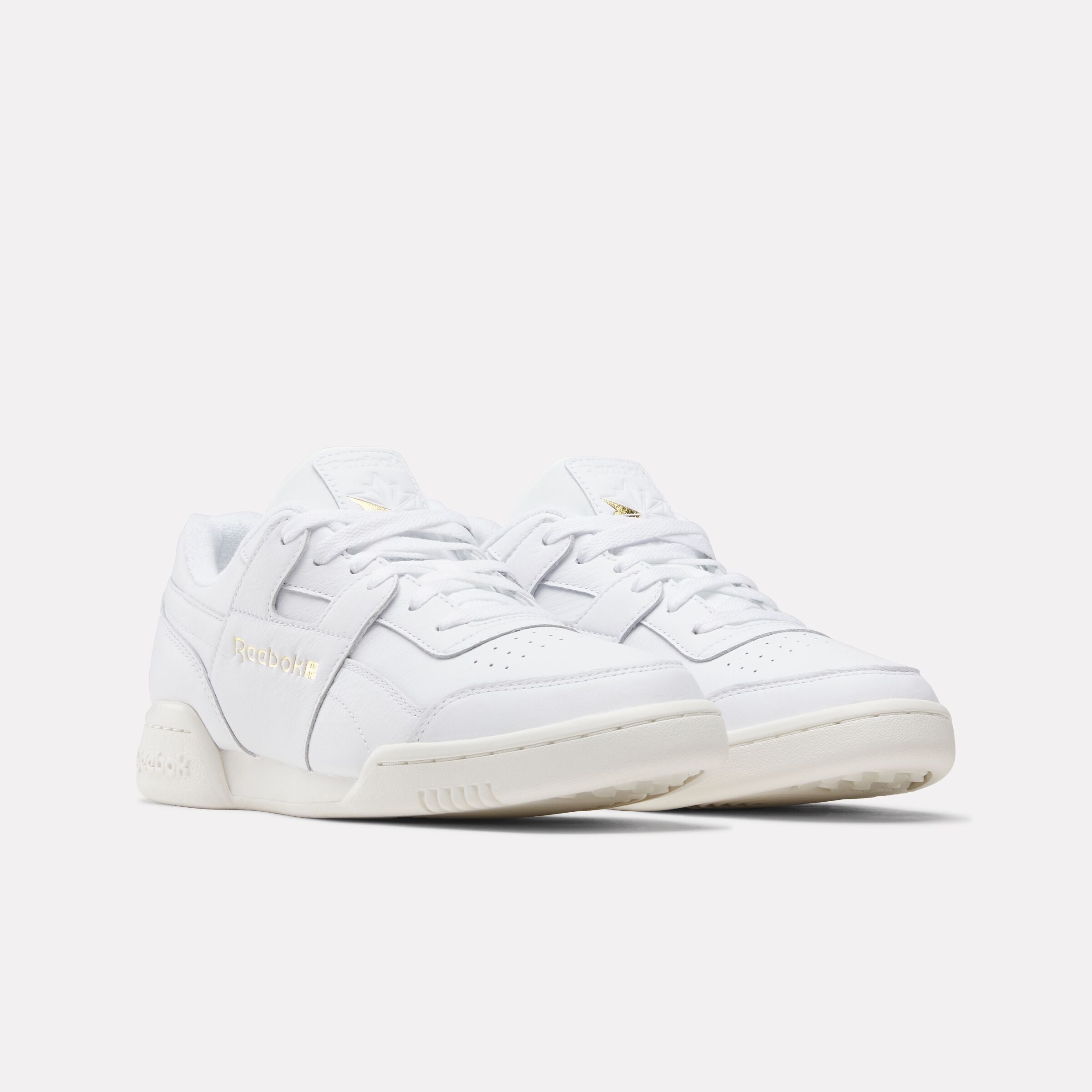 Reebok Unisex' Workout Plus   In Chalk/Ftwrwhite/Goldmetallic M