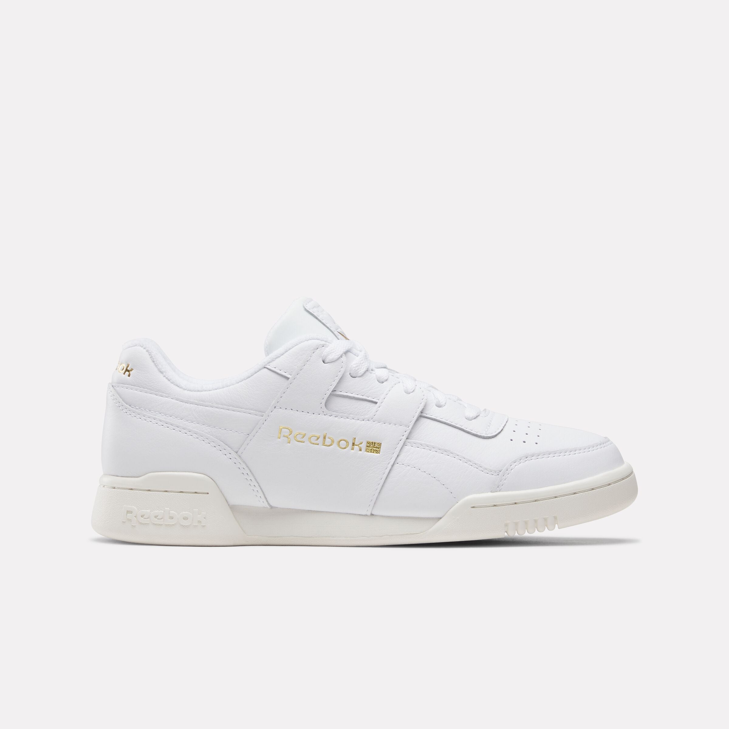 Reebok Unisex' Workout Plus   In Chalk/Ftwrwhite/Goldmetallic M