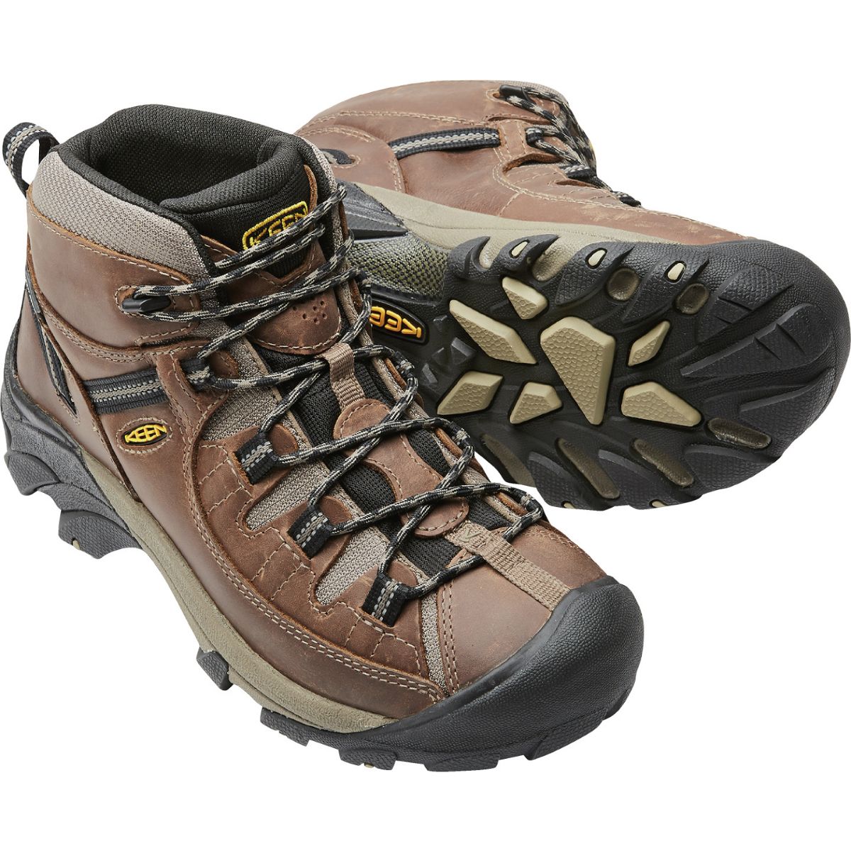 Keen Men's Targhee Ii Mid Wp in Shitake/Brin Dle