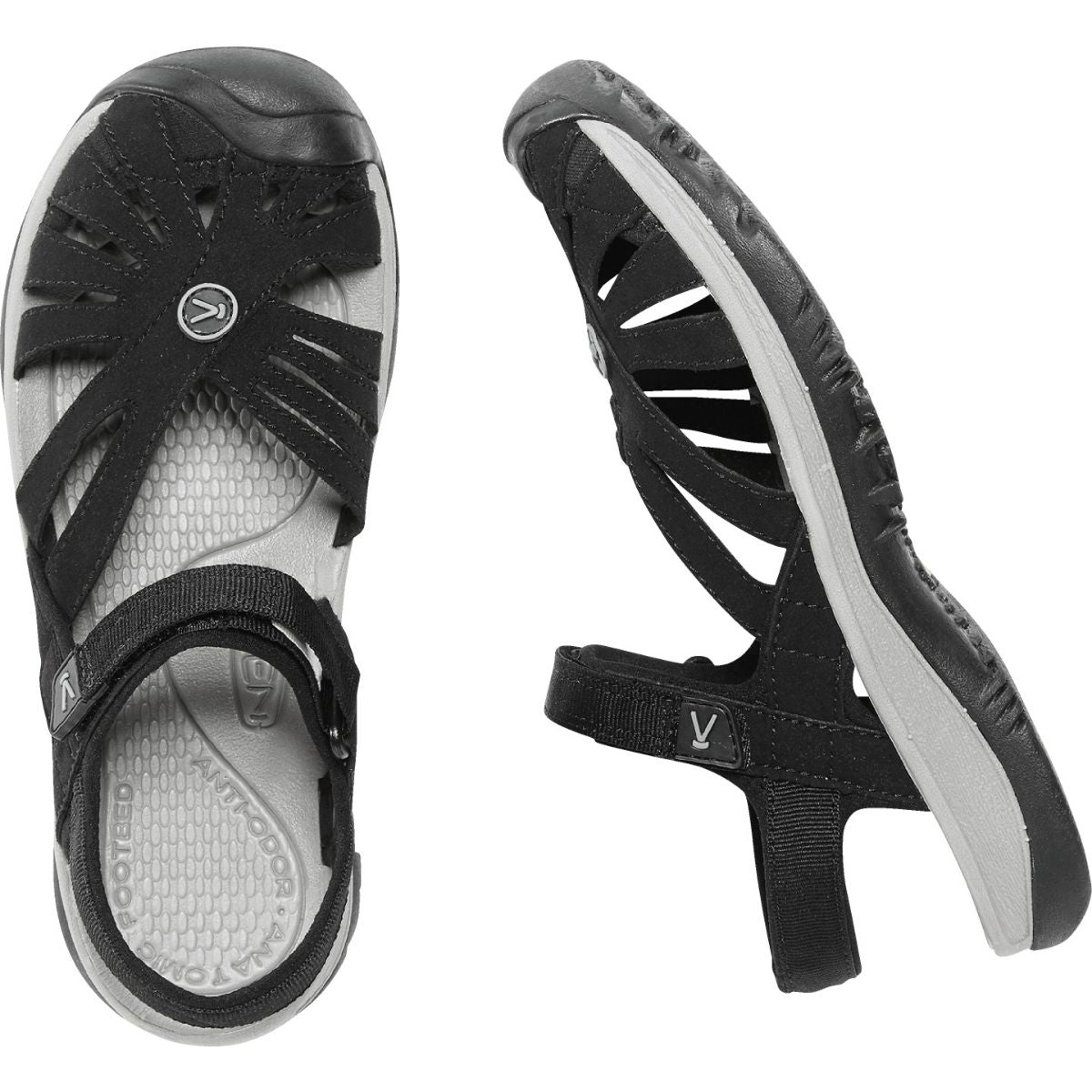 Keen Women's Rose Sandal in Black/Neutral Gray