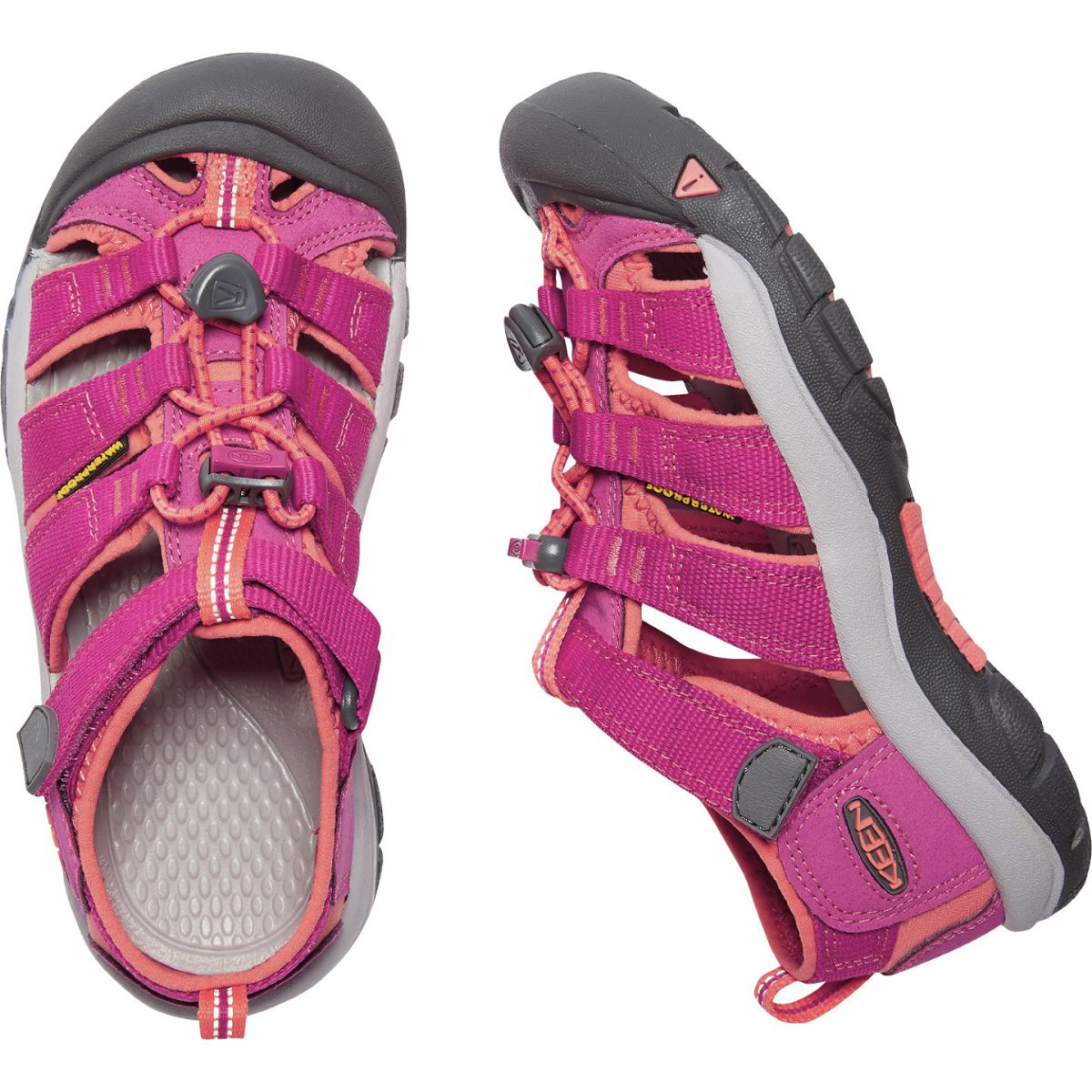Keen Kids Newport H2 in Very Berry/Fusion Coral