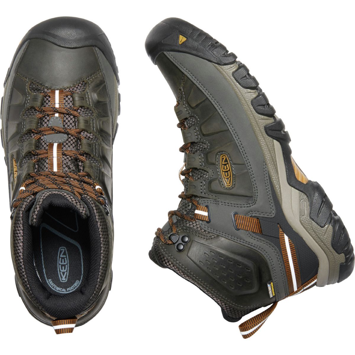 Keen Men's III Mid WP in Black Olive/Golden Brown