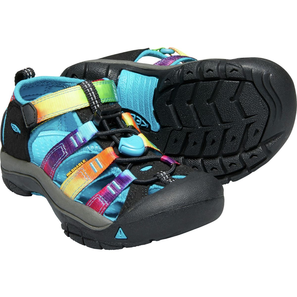 Keen Kids Newport H2 in Rainbow Tie Dye