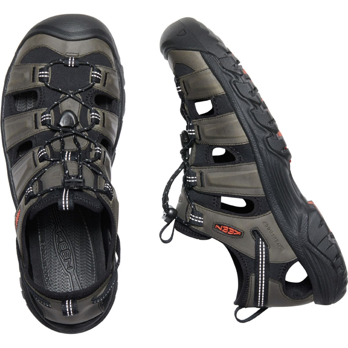 Keen Men's Targhee III Sandal in Grey/Black