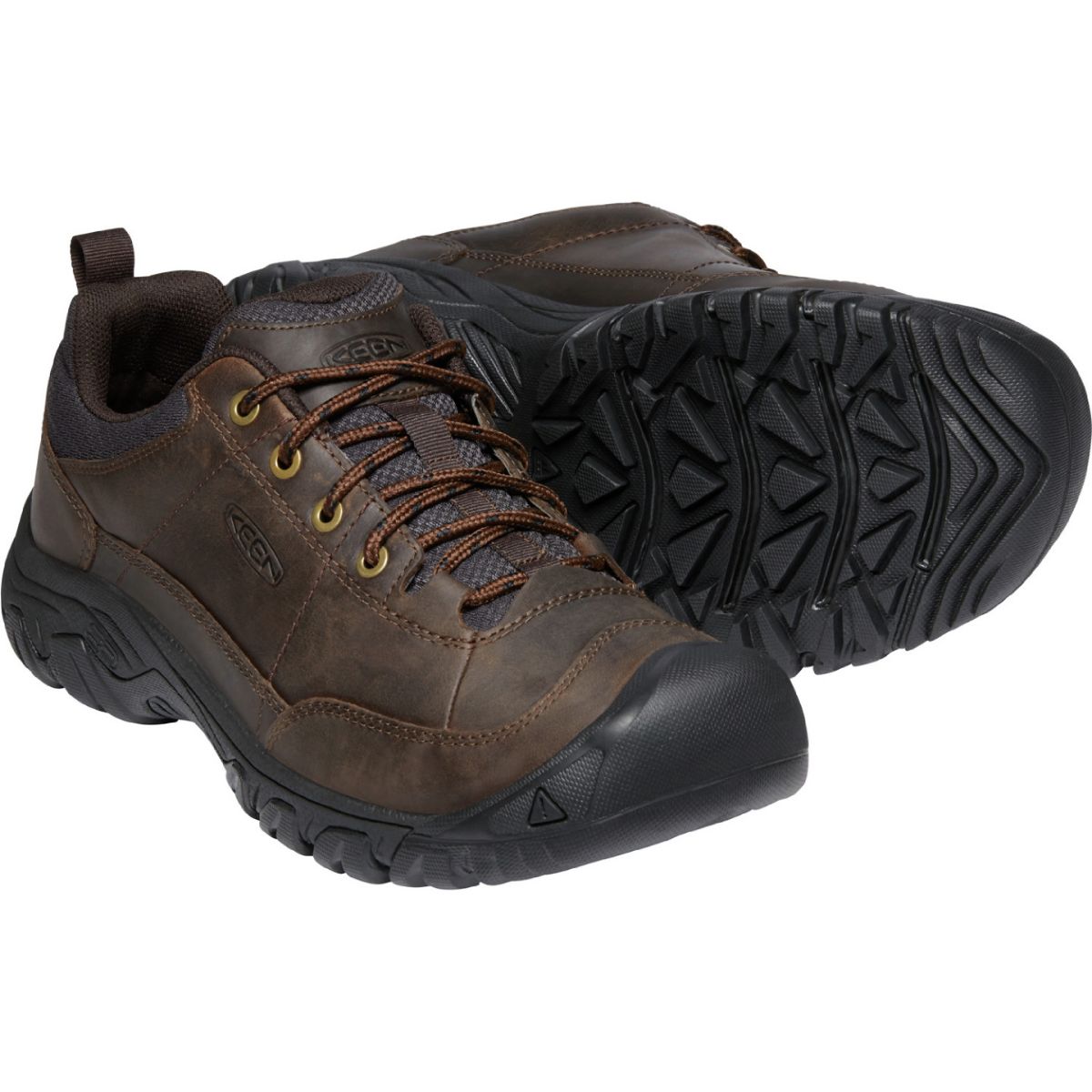 Keen Men's Targhee III Oxford in Dark Earth/Mulch