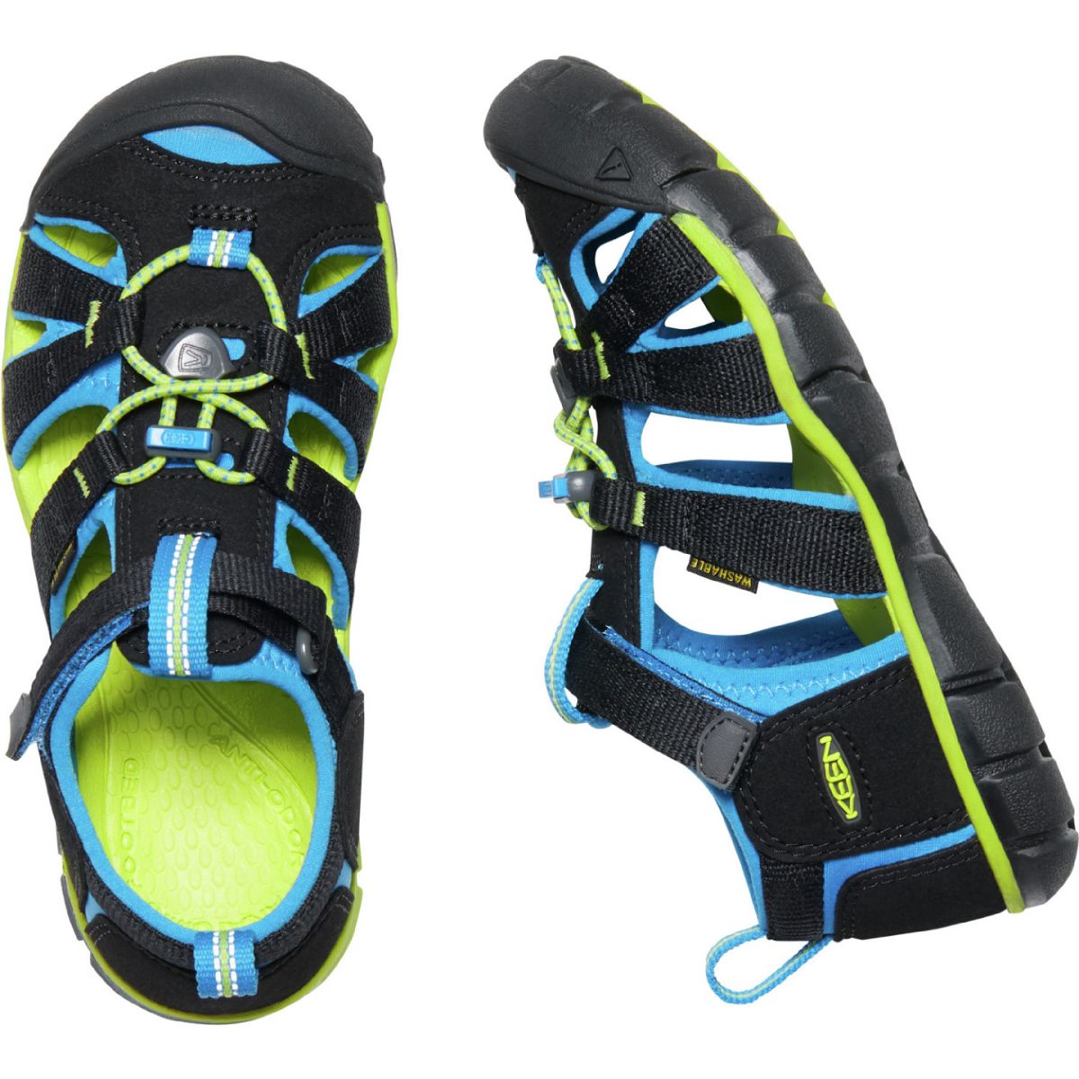 Keen Kids Seacamp II CNX in Black/Brilliant Blue