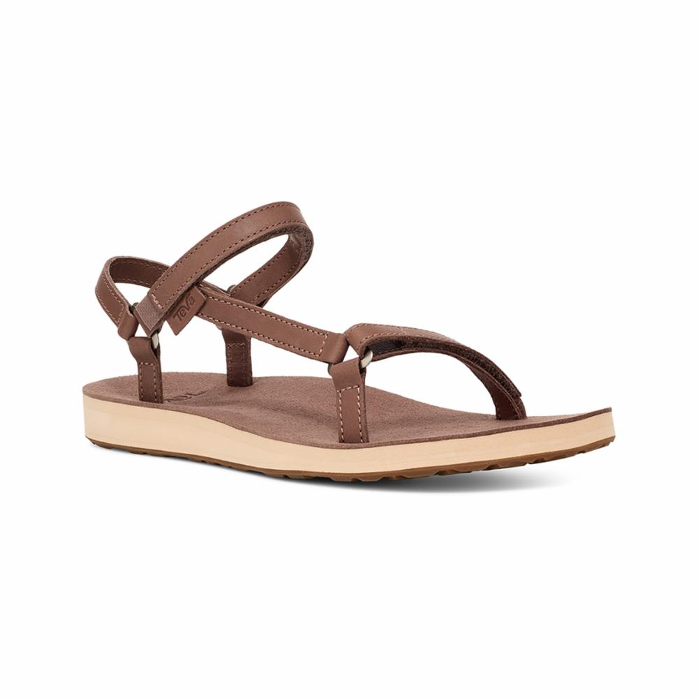 Teva  Women's Original Universal Slim Lea  Brown M