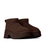 UGG Women's Classic Ultra Mini New Heights in Burnt Cedar