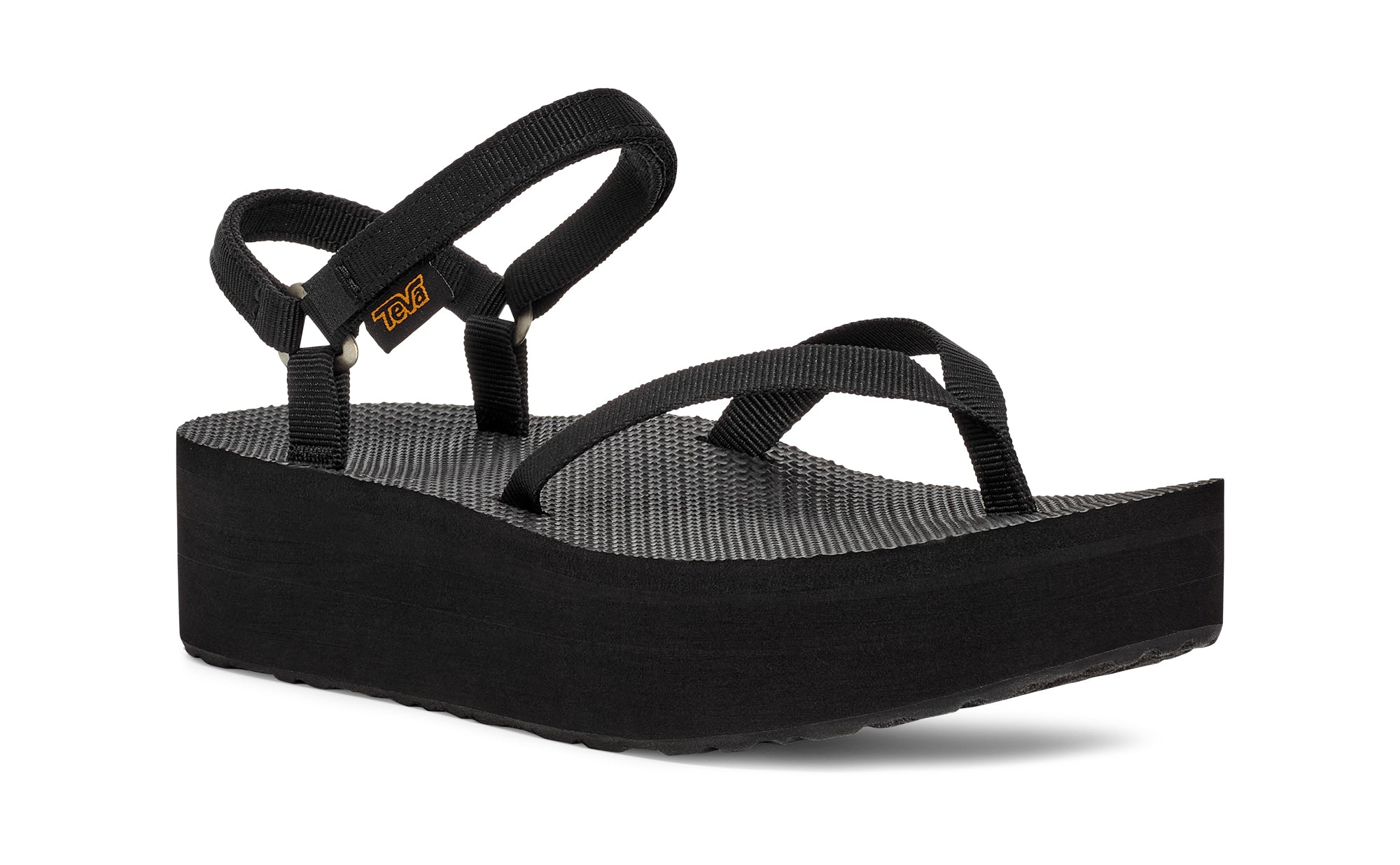 Teva Women's Flatform Sandal Slim  In Black M