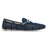 Swims Men's Braided Lace Loafer in Navy/White