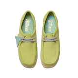 Clarks Women's Wallabee in Pale Lime Suede