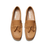 Clarks Women's Wallabee Loafer in Mid Tan Leather