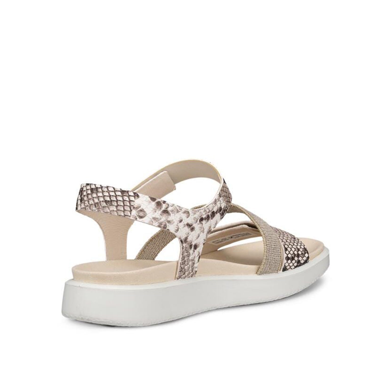 ECCO Women's Flowt 2-Strap in Bright White/Imperial Purple