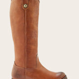 Frye  Women's 40055 Melissa Double Sole Button Lug Brown M