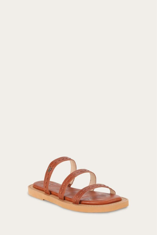 Frye  Women's Faye Strappy Slide Brown M