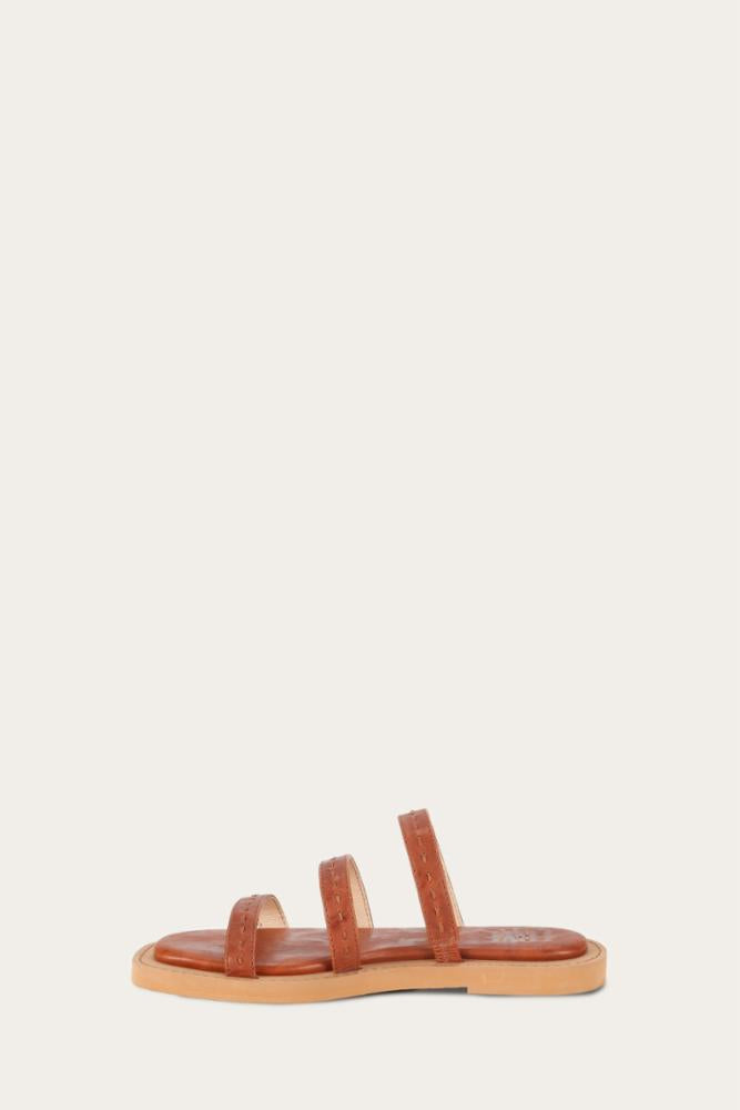 Frye  Women's Faye Strappy Slide Brown M