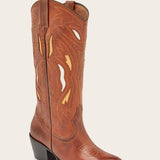 Frye  Women's 40728 Shelby Deco Stitch Pull On Brown M