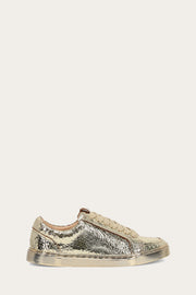 Frye Women's Ivy Court Low Lace In Gold/Crackle M