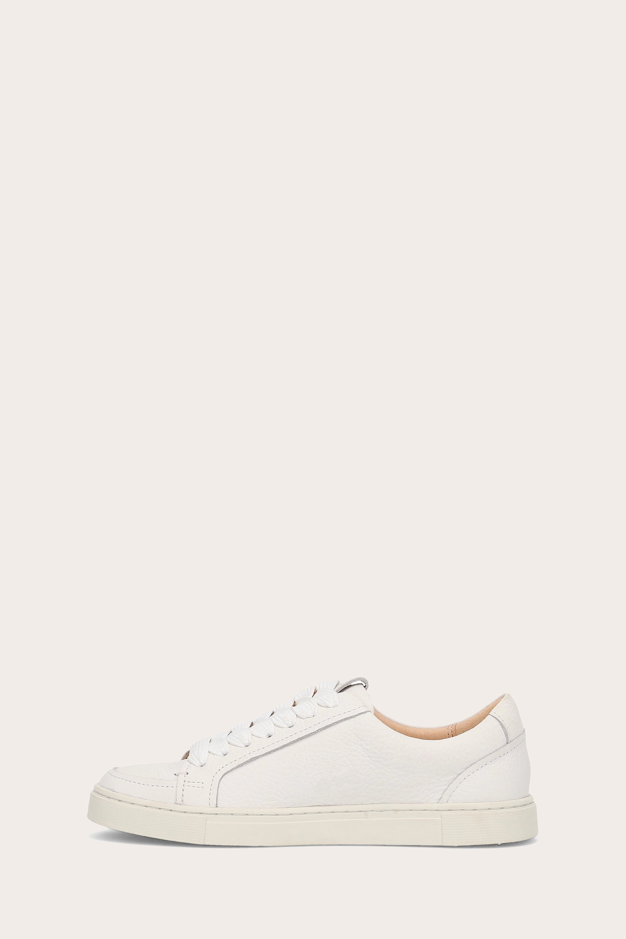 Frye Women's Ivy Court Low Lace In White/Tumbled M