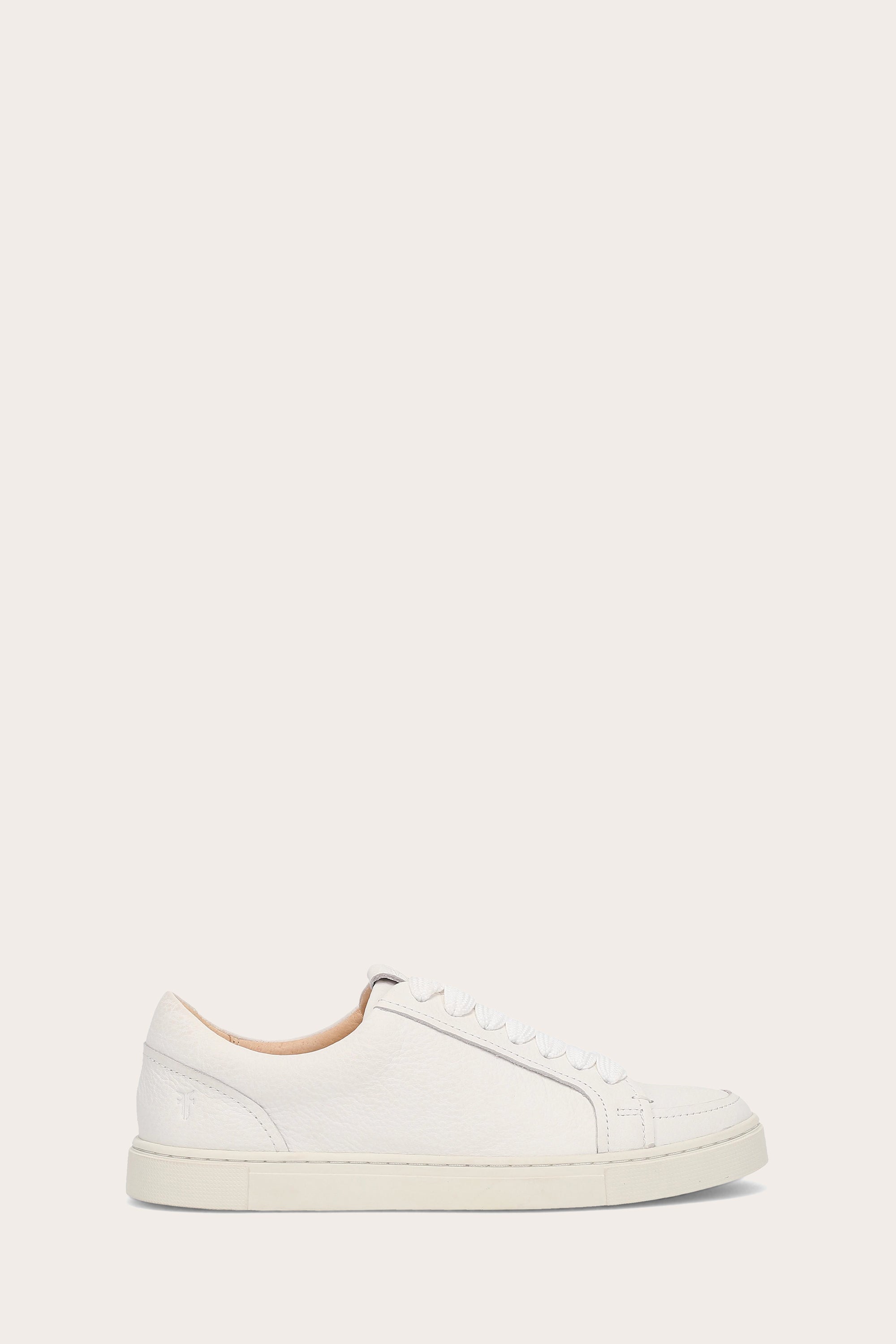 Frye Women's Ivy Court Low Lace In White/Tumbled M