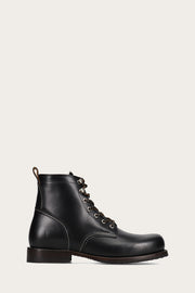 Frye Men's Hudson Plain Toe Workboot In Black M