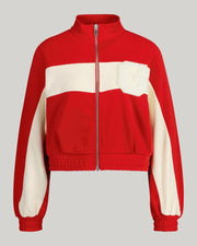 Gant Apparel S Women's G Badge Zip Tracksuit Seasonal Newness Red Reg