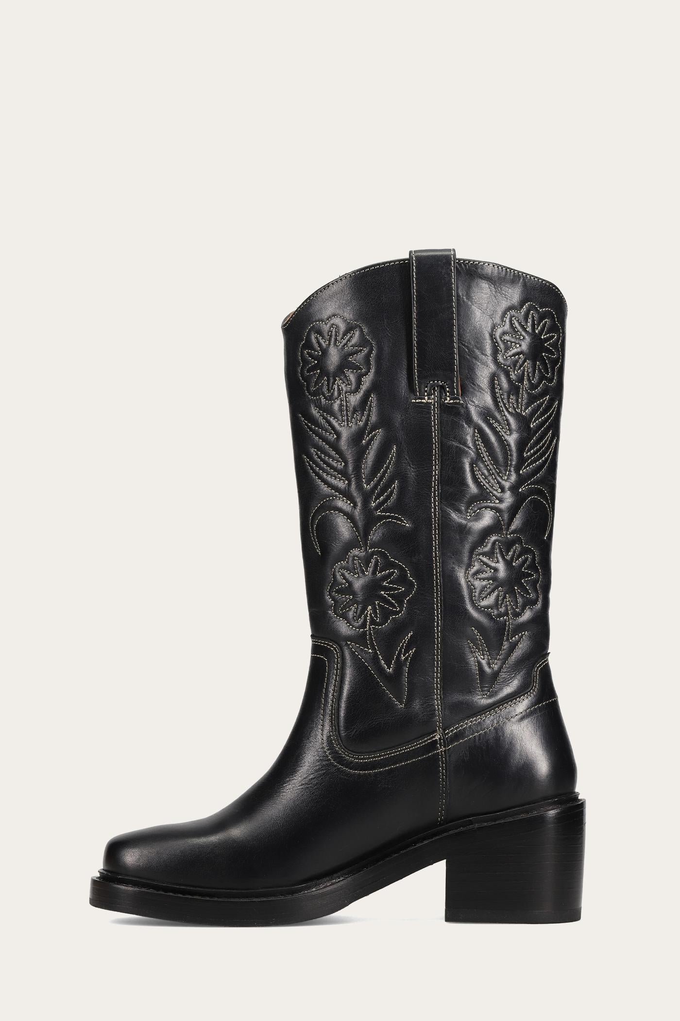 Frye  Women's Kate Deco Stitch Black M