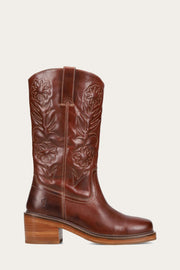 Frye  Women's Kate Deco Stitch Brown M