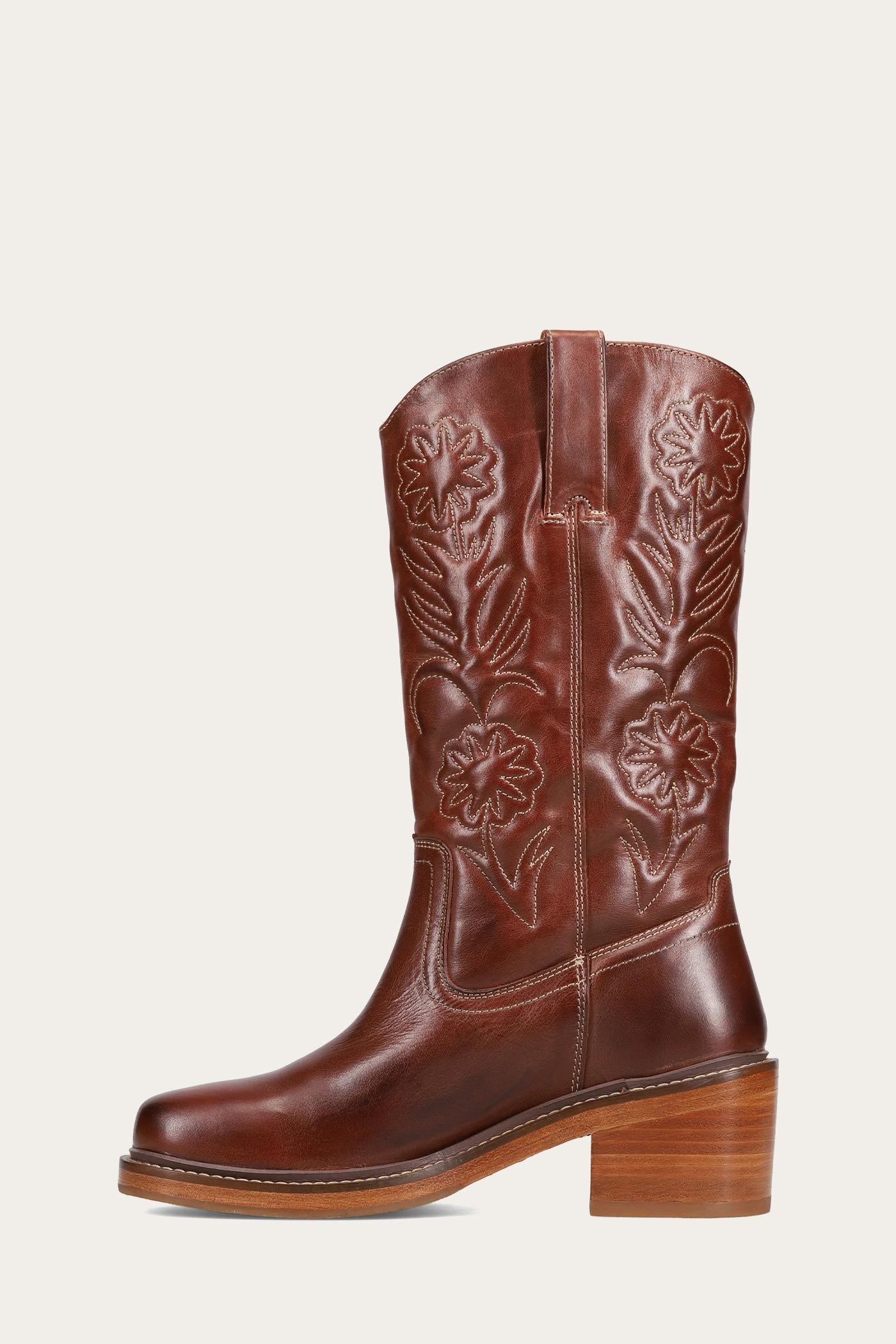 Frye  Women's Kate Deco Stitch Brown M