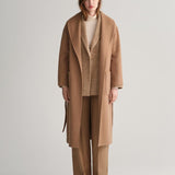 Gant Apparel S Women's Handstitched Belted Coat Seasonal Newness Brown Reg