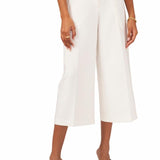 Vince Camuto Apparel Women's Belted Poly Base Cloth Cullotes White Reg