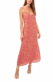 Vince Camuto Apparel Women's Thin Strap Tank Maxi Dress Red Reg