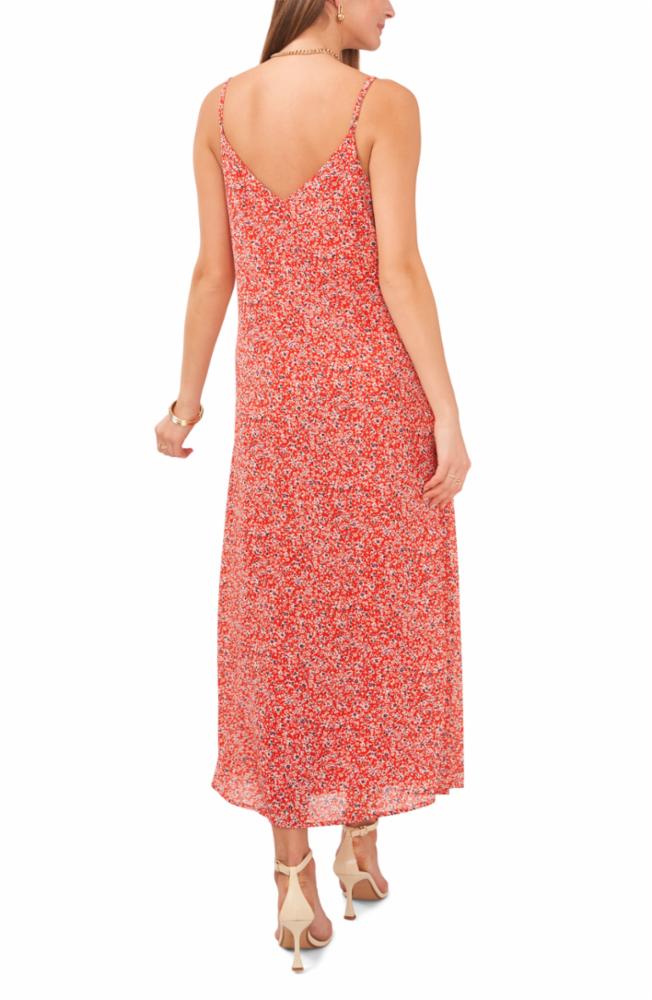 Vince Camuto Apparel Women's Thin Strap Tank Maxi Dress Red Reg
