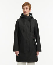 Hunter  Women's Spring Rubberized Rain Coat Black Reg