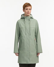 Hunter  Women's Spring Rubberized Rain Coat Green Reg