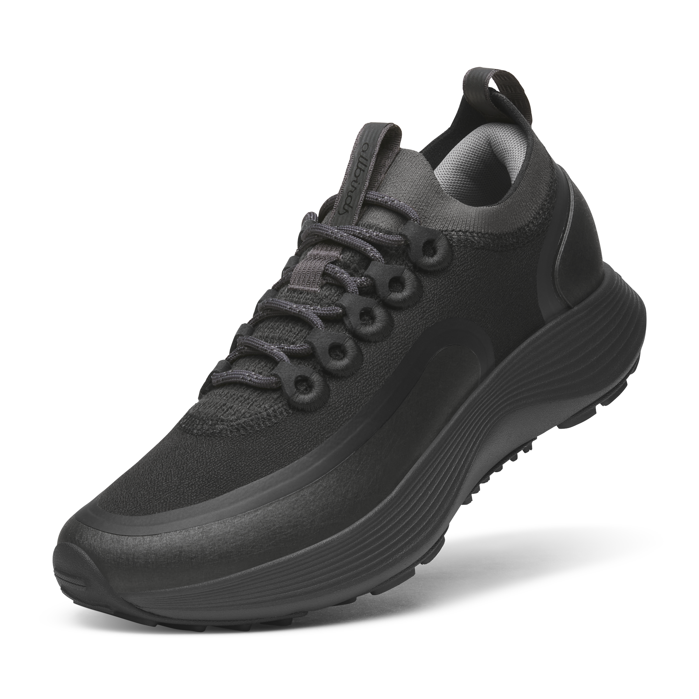 Allbirds Women's Strider Explore in Natural Black/Dark Grey