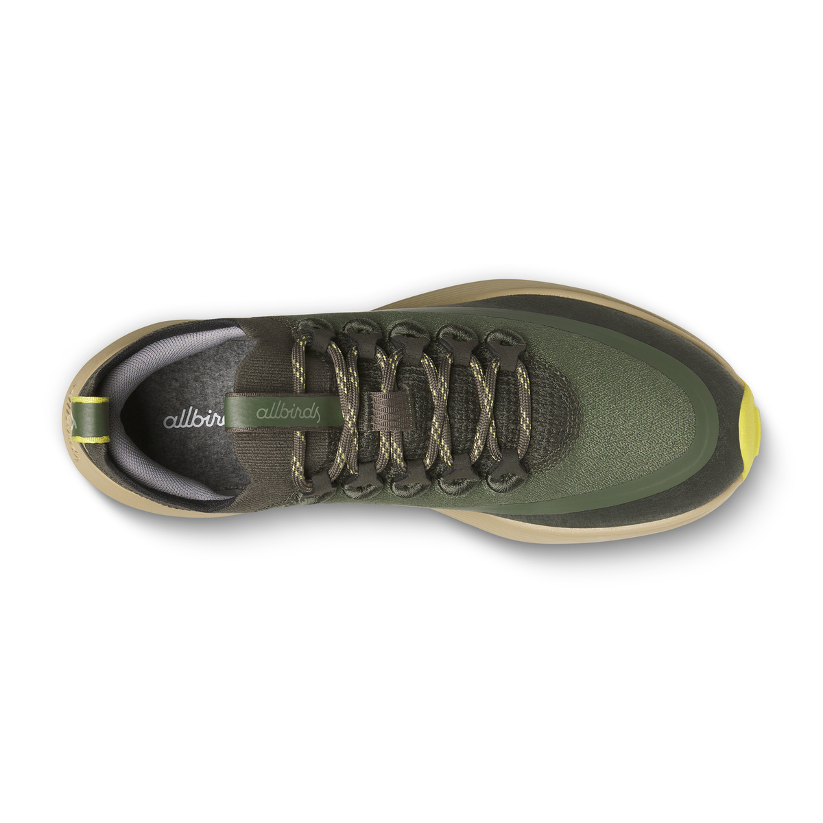 Allbirds Women's Strider Explore in Rustic Green/Hazy Beige