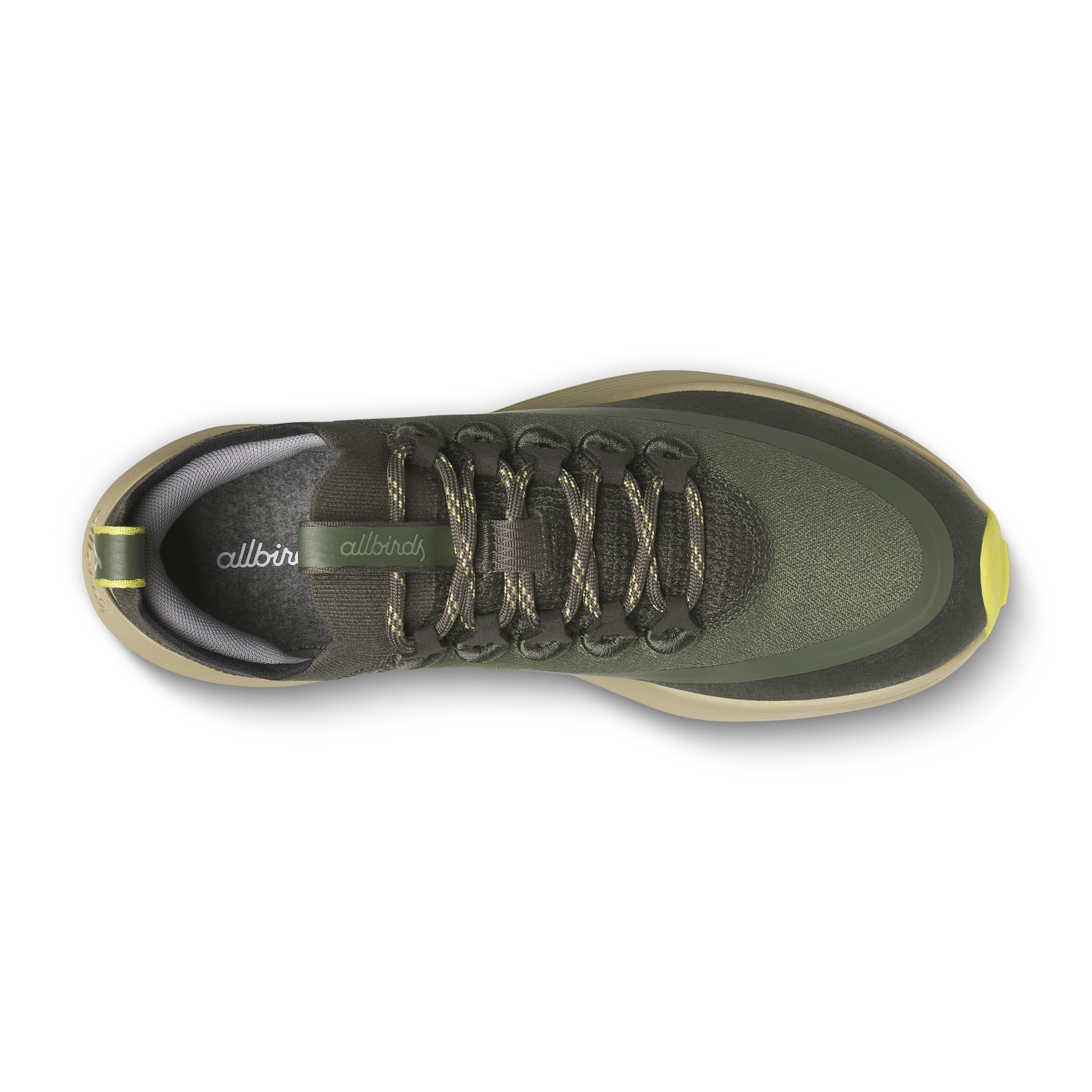 Allbirds Men's Strider Explore in Rustic Green/Hazy Beige