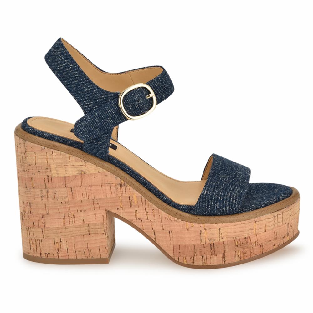 Nine West Women's Amye7 Blue M