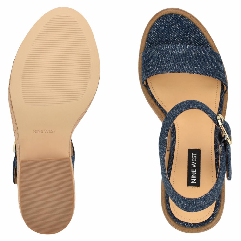 Nine West Women's Amye7 Blue M