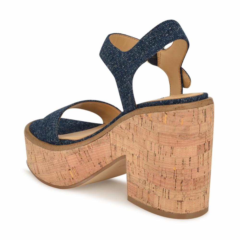 Nine West Women's Amye7 Blue M