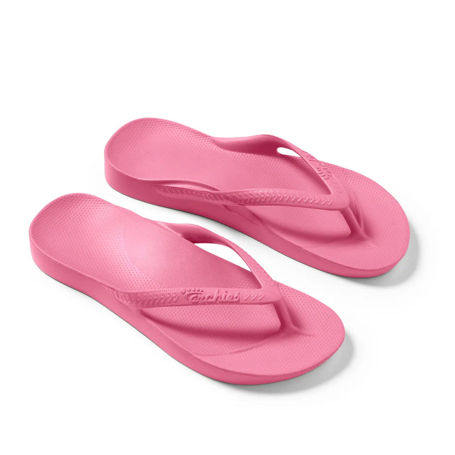 Archies Women's Support Flip Flops in Hot Pink