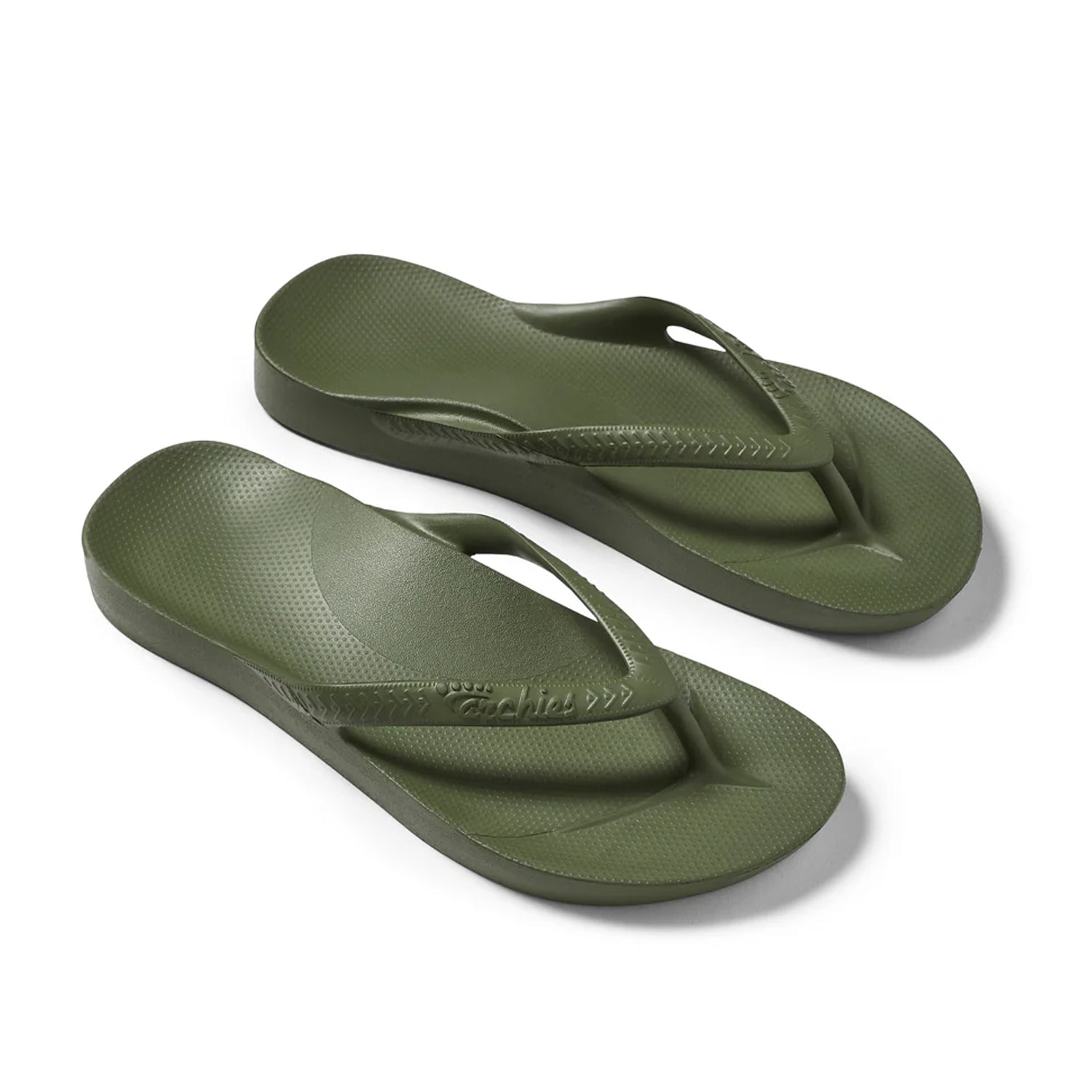 Archies Women's Support Flip Flops in Olive