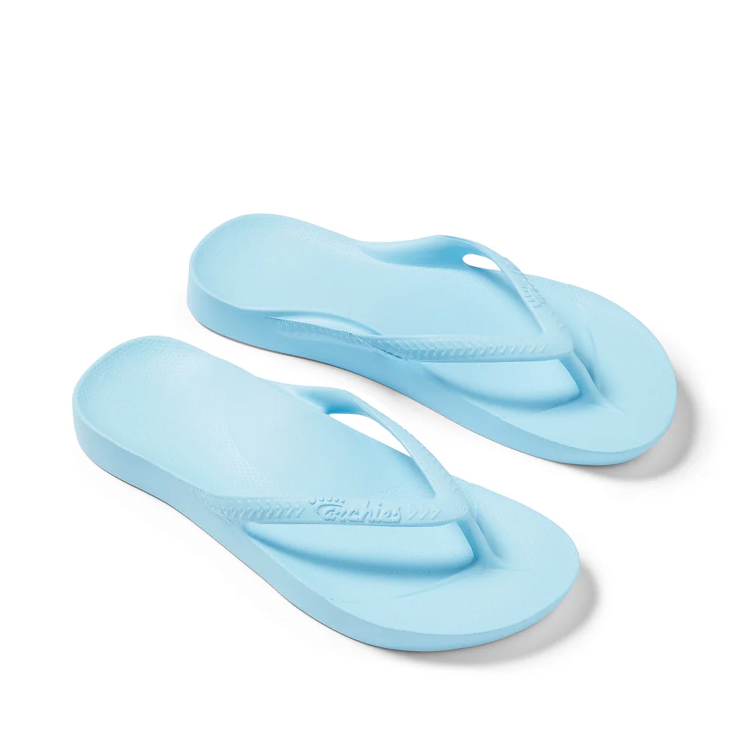 Archies Women's Support Flip Flops in Sky Blue