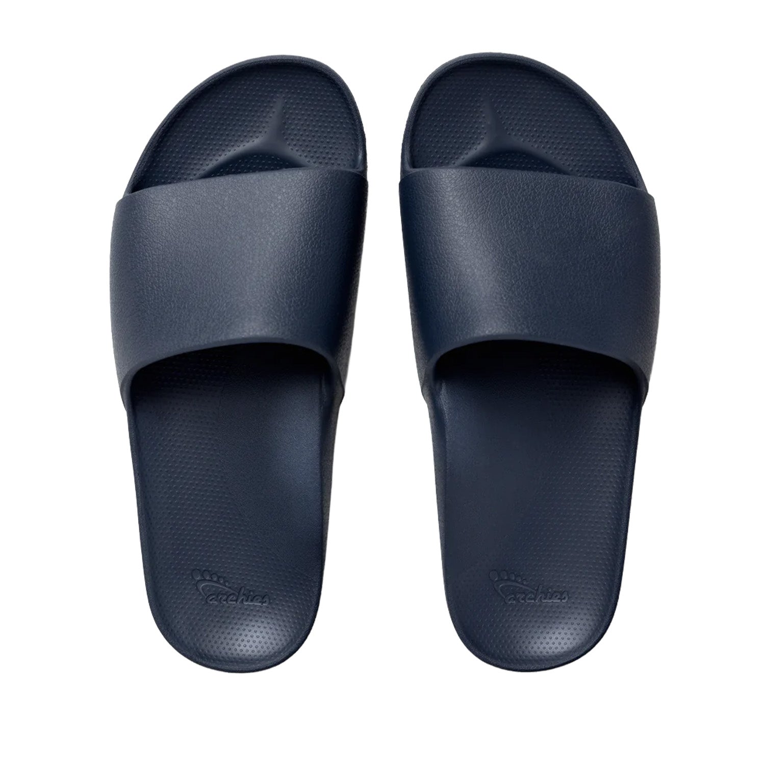 Archies Unisex Arch Support Slides in Navy